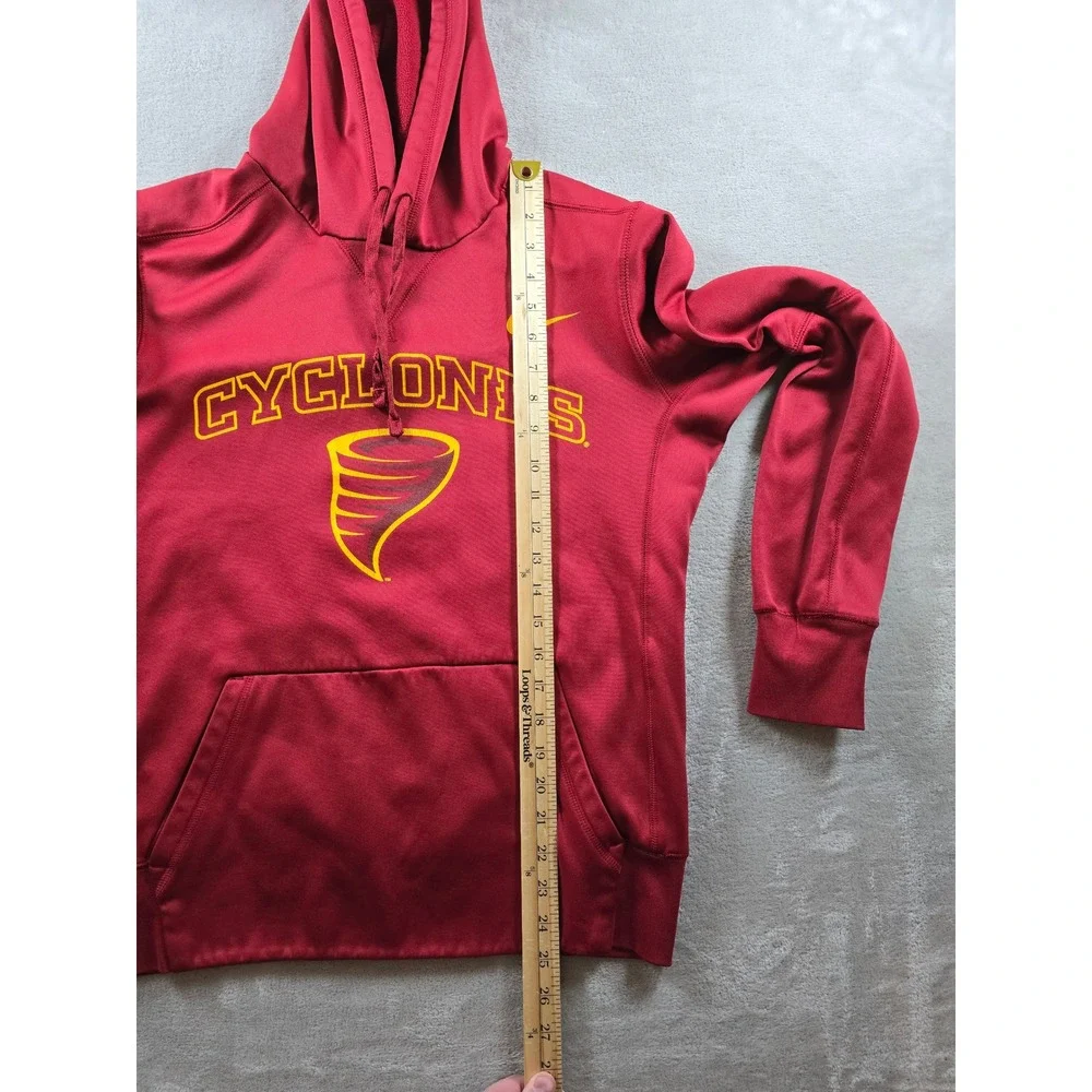 Nike Iowa State Cyclones Hoodie Mens‎ Small Red Therma Pullover Sweatshirt